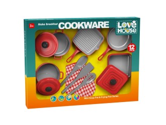 Set de joaca cu tigai si ustensile de bucatarie, ZJA347544