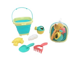 Galeata pliabila cu jucarii de plaja 6 el. (diverse culori), ZJA313211