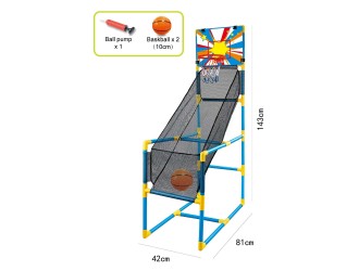 Set de joaca Baschet cu suport, 2 mingi si pompa de umflat, ZJA326518