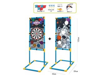 Set de joaca cu suport, tinte, darts, arc si accesorii, ZJA326781