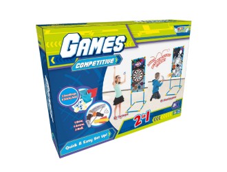 Set de joaca cu suport, tinte, darts, arc si accesorii, ZJA326781