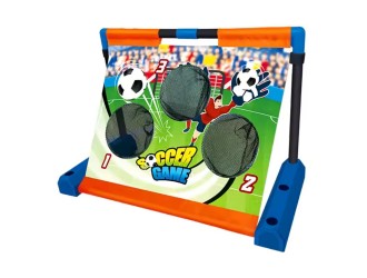 Poarta de fotbal cu 3 tinte pentru antrenament, minge si pompa de umflat, ZJA361665