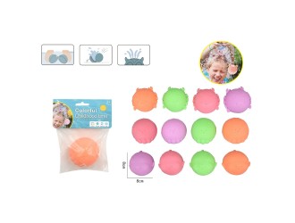 Minge pentru joc cu apa  8 cm din silicon, cu gauri, diverse forme si culori., ZJA358106