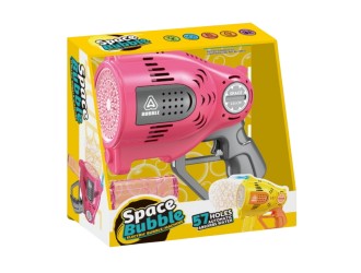 Pistol de facut baloane de sapun electric cu 57 orificii si lumini, diverse culori, ZJA358332