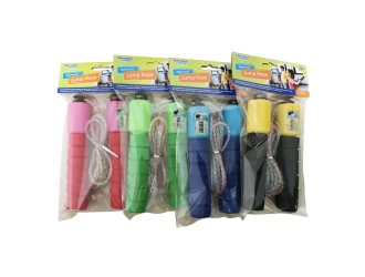 Coarda de sarit cu numarator, manere din spuma, diverse culori, ZJA364147