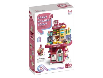 Set de joaca 2 in 1 Bucatarie si Magazin cu 83 el., ZJA350483