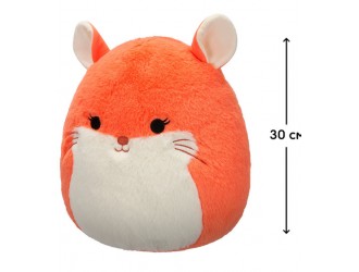 Jucarie de plus 30 cm, Erica, chinchilla oranj, Squishmallows