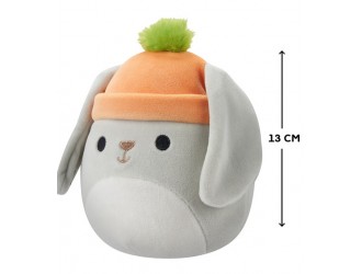 Jucarie de plus 13 cm, Valentina, iepuras cu caciulita, Squishmallows