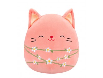 Jucarie de plus 19 cm, Wilka pisicuta roz,Squishmallows