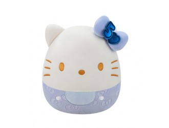 Jucarie de plus 20 cm, Hello Kitty culoare albastra, Squishmallows