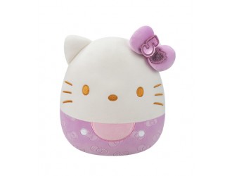 Jucarie de plus 20 cm, Hello Kitty culoare violet, Squishmallows