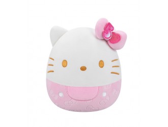 Jucarie de plus 20 cm, Hello Kitty culoare roz, Squishmallows