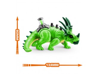 Jucarie interactiva cu sunete Styracosaurus, Robo Alive Dino DNA, Zuru