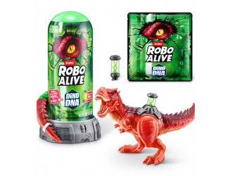 Jucarie interactiva cu sunete Tiranozaur, Robo Alive Dino DNA, Zuru