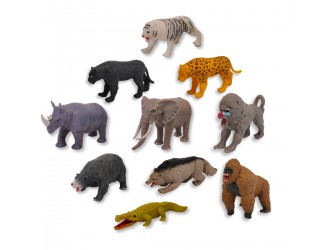 Figurina elastica surpriza Maxi Pradatorii Junglei, Legend of animals, Sbabam, diverse tipuri