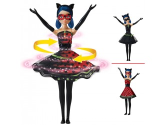 Papusa Lady Bug transformare miraculoasa Hero Switch 26 cm Miraculous