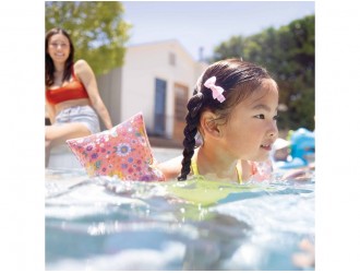 Aripioare de inot gonflabile „Sweet Blossom” 23х15 cm, 3-6 ani, INTEX