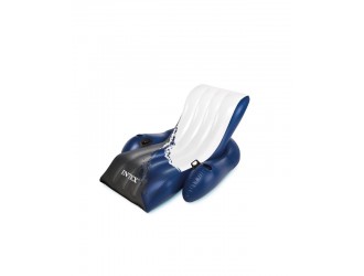 Lounge gonflabil pentru inot 180x135cm cu suport pentru pahare si manere, pana la 100kg, INTEX