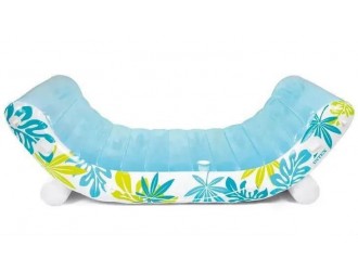 Saltea gonflabila pluta cu baldachin 224x150x165cm "Tropical lounge", pana la 200kg, INTEX