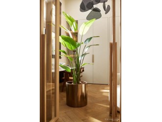 Planta artificiala Strelitzia Nicolai in ghiveci, 180cm, 13 frunze