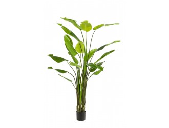 Planta artificiala Strelitzia Nicolai in ghiveci, 235cm, 18 frunze
