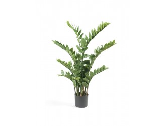 Zamioculcas artificial in ghiveci, 110cm, 220 frunze, 11 tulpini