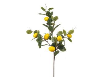 Ramura artificiala cu lamai, 6 fructe, 95cm
