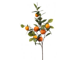 Ramura artificiala cu portocale, 7 fructe, 95cm