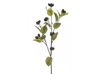 Ramura artificiala cu mure, bordo, 90cm