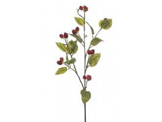 Ramura artificiala cu zmeura, rosie, 90cm