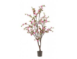 Copac decorativ Magnolie artificial, roz, 170 cm