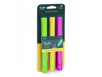 Set rezerve tije pentru 3D-PIX Doodler Start Mix: verde, galben, roz, 75 buc.