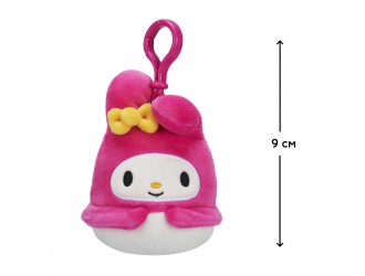 Breloc jucarie de plus 9 cm, My Melody, Squishmallows Hello Kitty