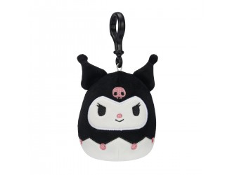Breloc jucarie de plus 9 cm, Kuromi, Squishmallows Hello Kitty