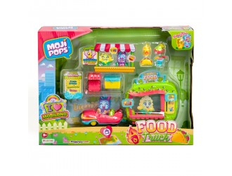 Set Camioneta cu mancare, figurine si accesorii Food Truck Moji Pops