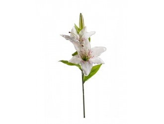 Crin artificial alb, ramura, 65cm