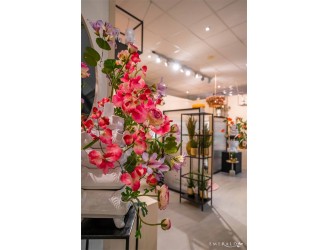 Lathyrus artificial roz, ramura, 75cm