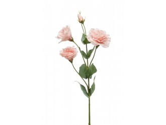 Eustoma artificiala roz deschis, ramura, 68cm