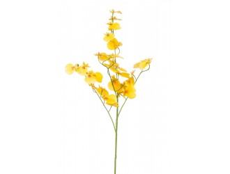 Oncidium artificial galben, ramura, 75cm