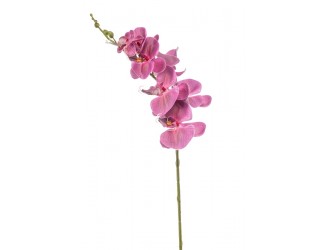 Orhidee artificiala Phalaenopsis fucsia, ramura, 84cm