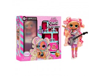 Set de joaca cu papusa L.O.L. Surprise! O.M.G. Seria Eye Spy–Jordan Boltz (Rockstar)