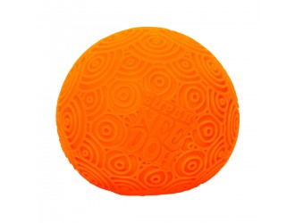 Jucarie minge antistres NeeDoh, seria Super, portocalie cu cerculete, 11cm