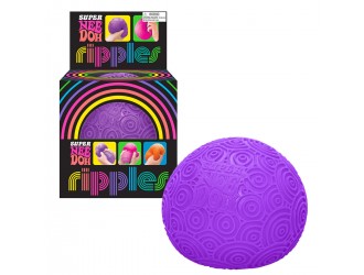 Jucarie minge antistres NeeDoh, seria Super, violet cu cerculete, 11cm