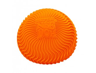 Jucarie minge antistres NeeDoh, seria Super, portocaliu cu valuri, 11cm