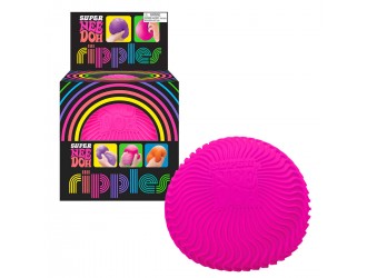 Jucarie minge antistres NeeDoh, seria Super, roz cu valuri, 11cm