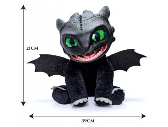 Jucarie interactiva de plus, Toothless, Puppetronic by Real FX