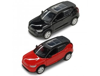 Macheta auto Volvo XC40 rosie/neagra 1:39 TechnoDrive