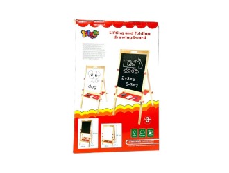 Tabla din lemn dubla cu creta si marker, ZJA385231