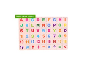 Puzzle din lemn Alfabet + Cifre EN/RU ZJA247934