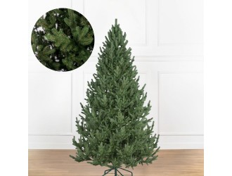 Brad de Craciun artificial Luxury RealTouch "Vienna", Aspect Natural, 210cm, 772 crengute, suport inclus